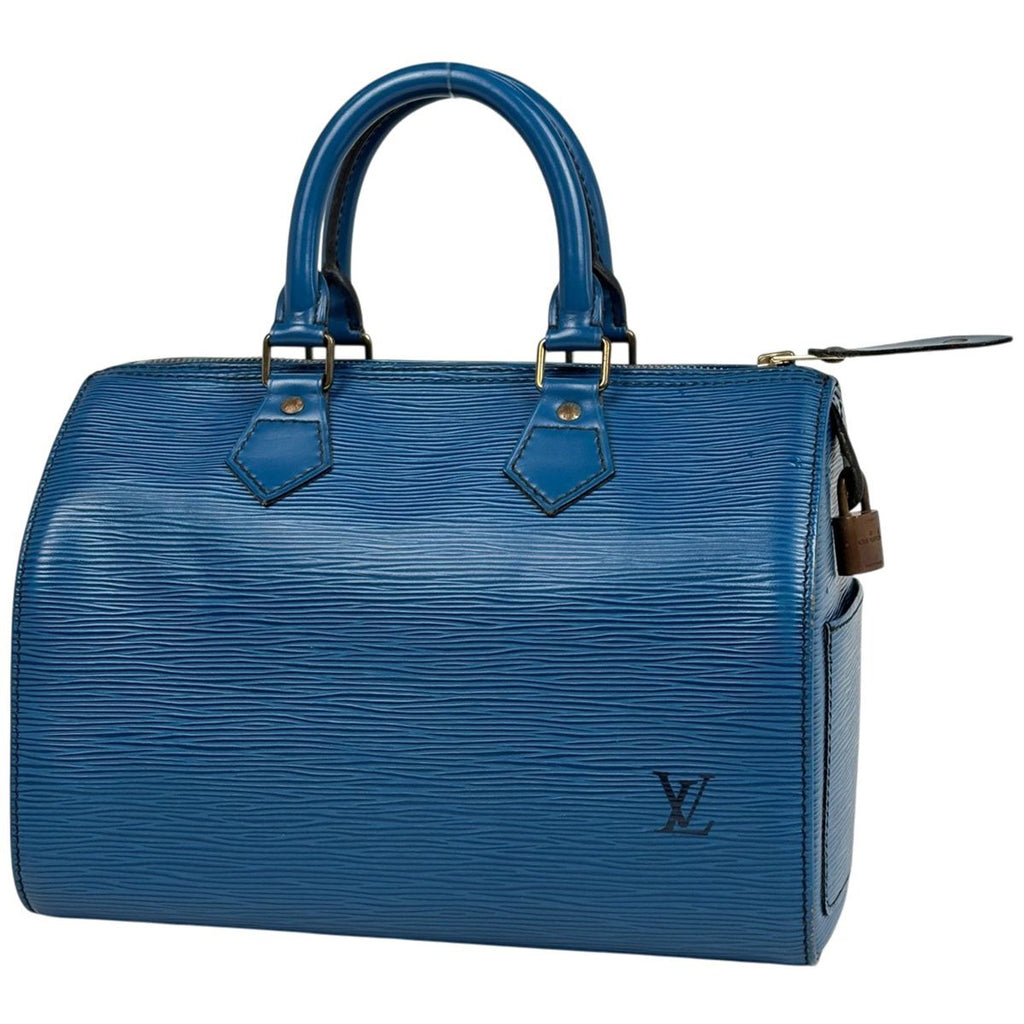 Louis Vuitton Speedy 25 Handbag Epi Toledo Blue