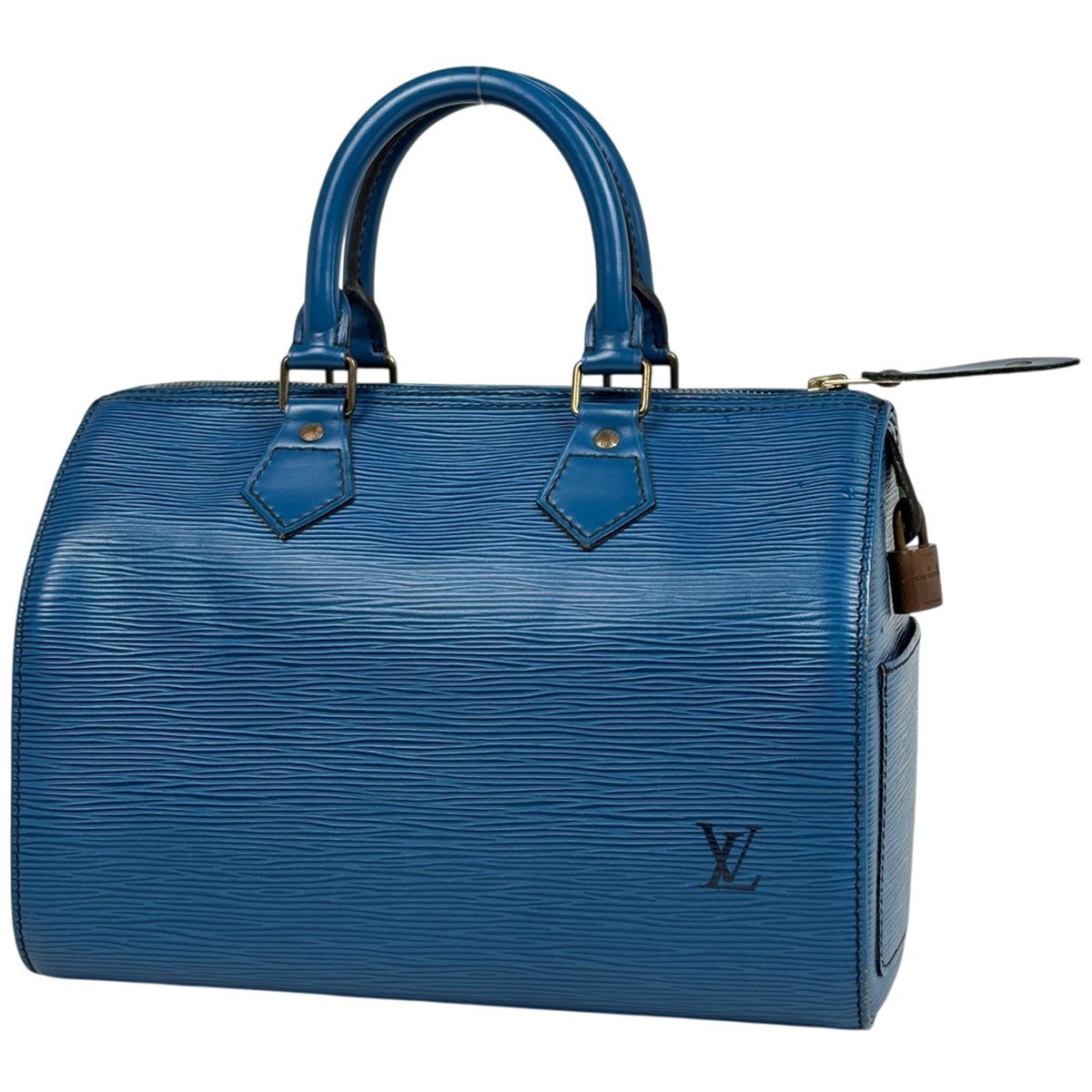 Louis Vuitton Speedy 25 Handbag Epi Toledo Blue