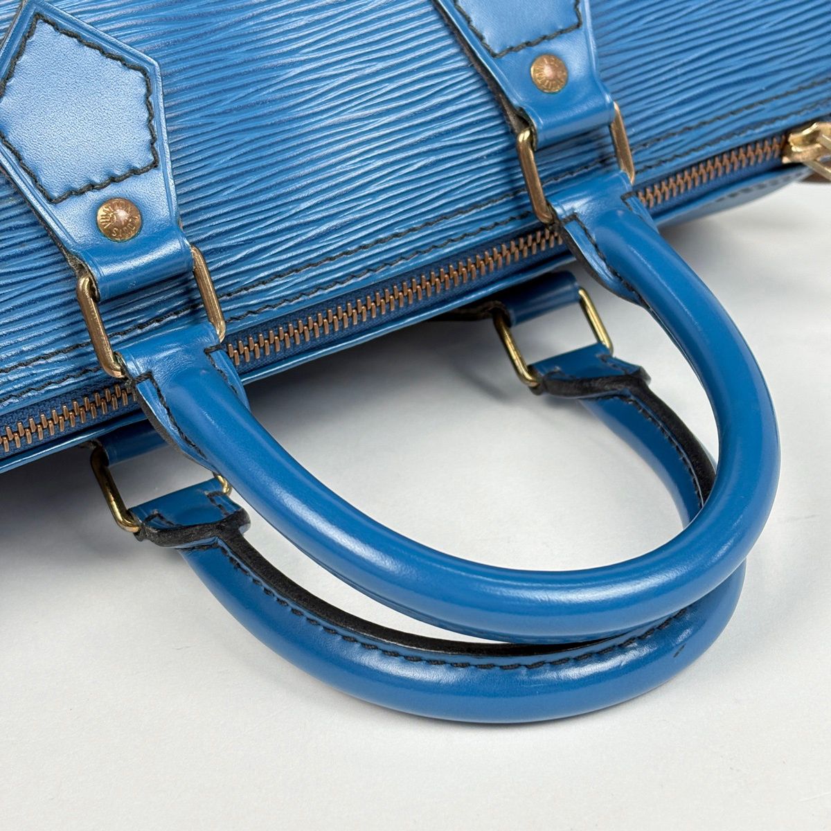 Louis Vuitton Speedy 25 Handbag Epi Toledo Blue — view 6