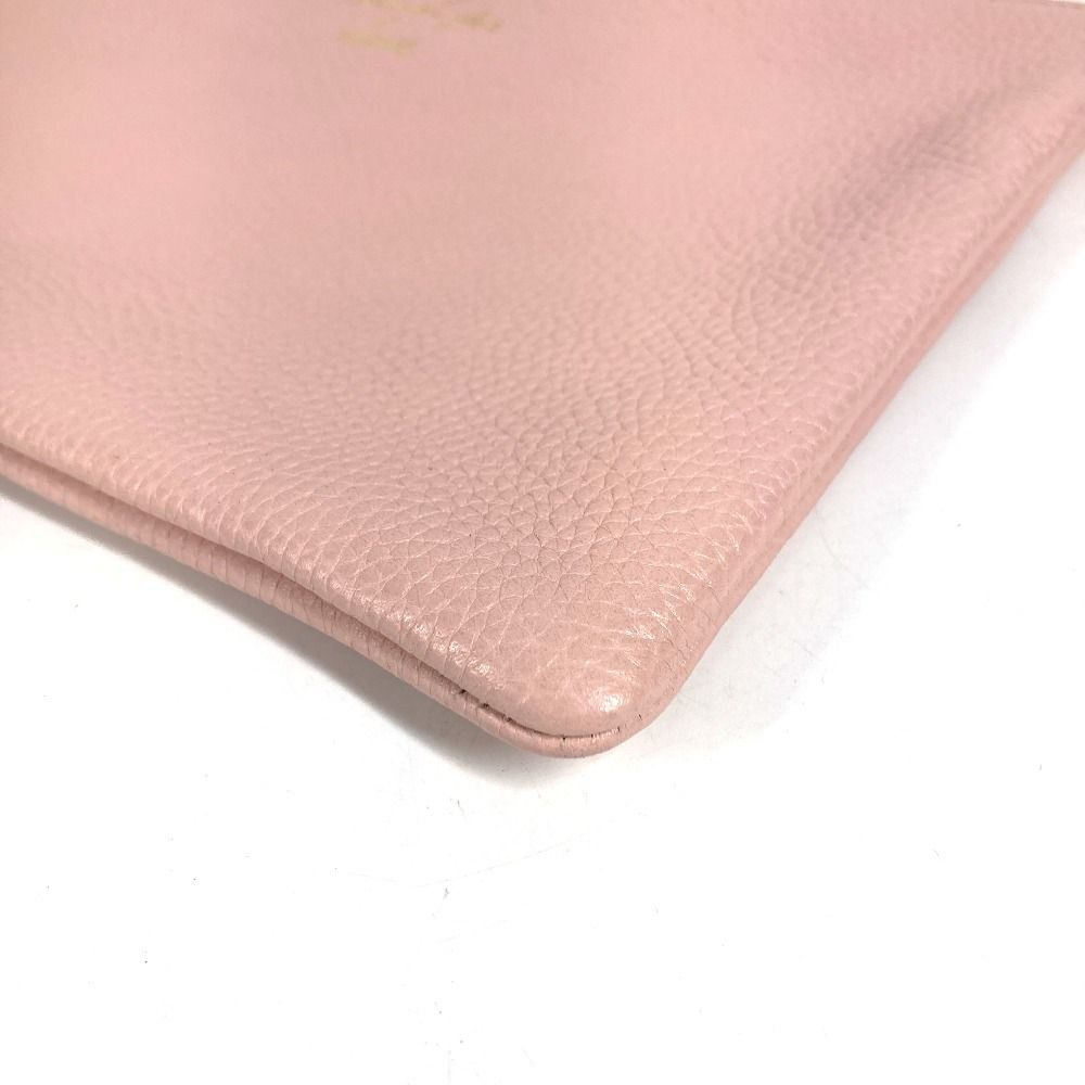 Gucci Clutch Logo Bee Leather Pink — view 7