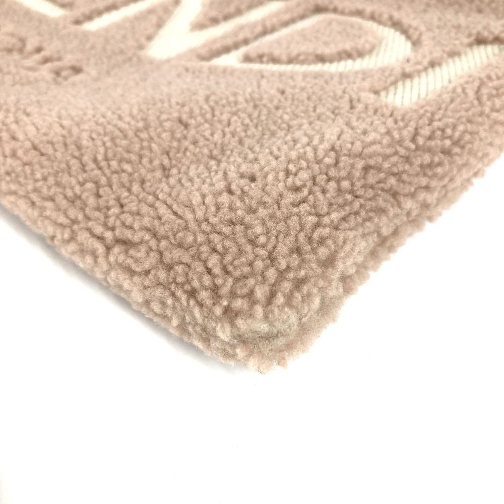 Fendi Clutch Logo Shearling Pink Beige — view 6