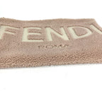 Fendi Clutch Logo Shearling Pink Beige — view 5