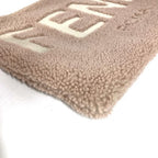 Fendi Clutch Logo Shearling Pink Beige — view 4