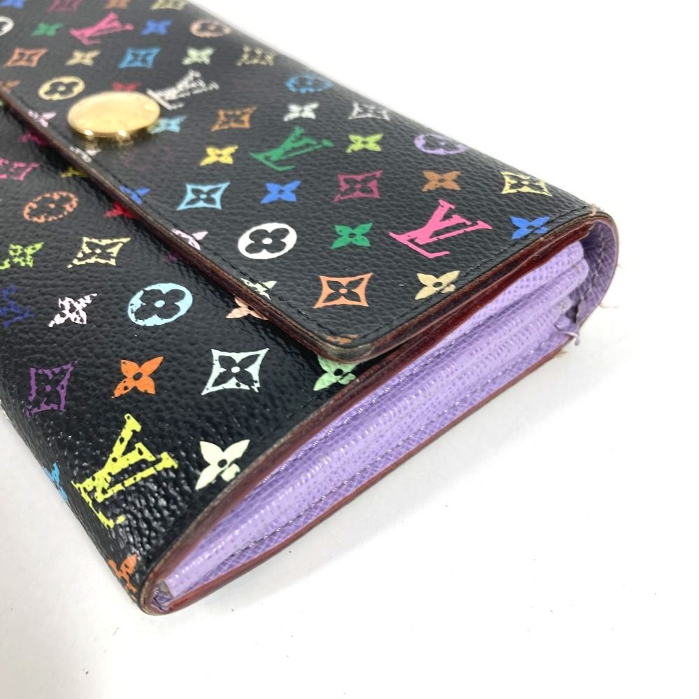 Louis Vuitton Wallet Portefeuille Sarah Monogram Multicolor Canvas Black — view 6