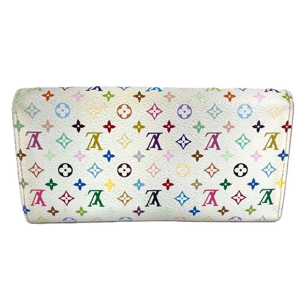 Louis Vuitton Wallet Portefeuille Sarah Rich Monogram Multicolor Canvas Blanc — view 2