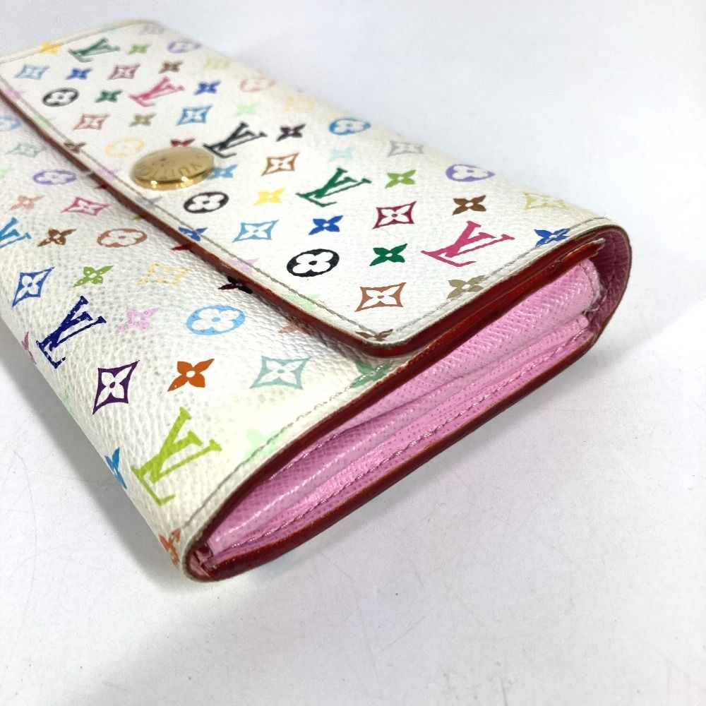 Louis Vuitton Wallet Portefeuille Sarah Rich Monogram Multicolor Canvas Blanc — view 6