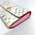Louis Vuitton Wallet Portefeuille Sarah Rich Monogram Multicolor Canvas Blanc — view 6