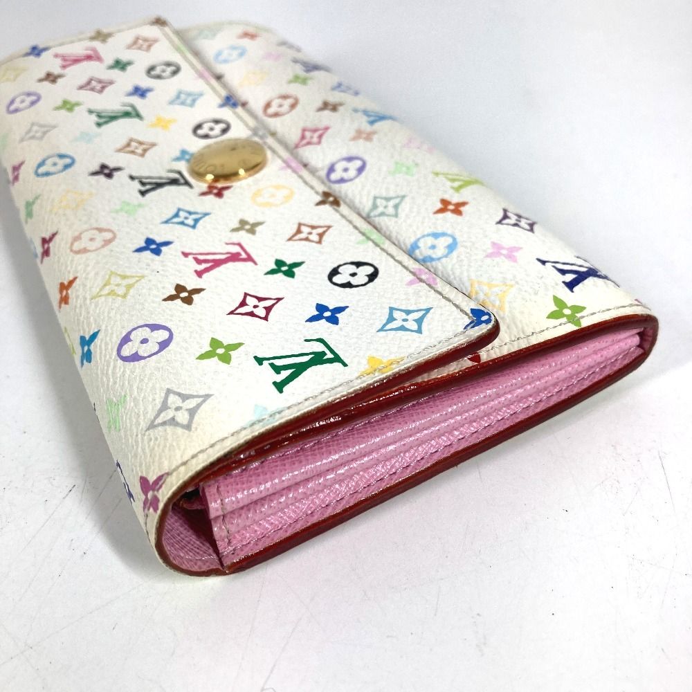 Louis Vuitton Wallet Portefeuille Sarah Rich Monogram Multicolor Canvas Blanc — view 4