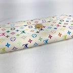 Louis Vuitton Wallet Portefeuille Sarah Rich Monogram Multicolor Canvas Blanc — view 3