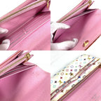 Louis Vuitton Wallet Portefeuille Sarah Rich Monogram Multicolor Canvas Blanc — view 9