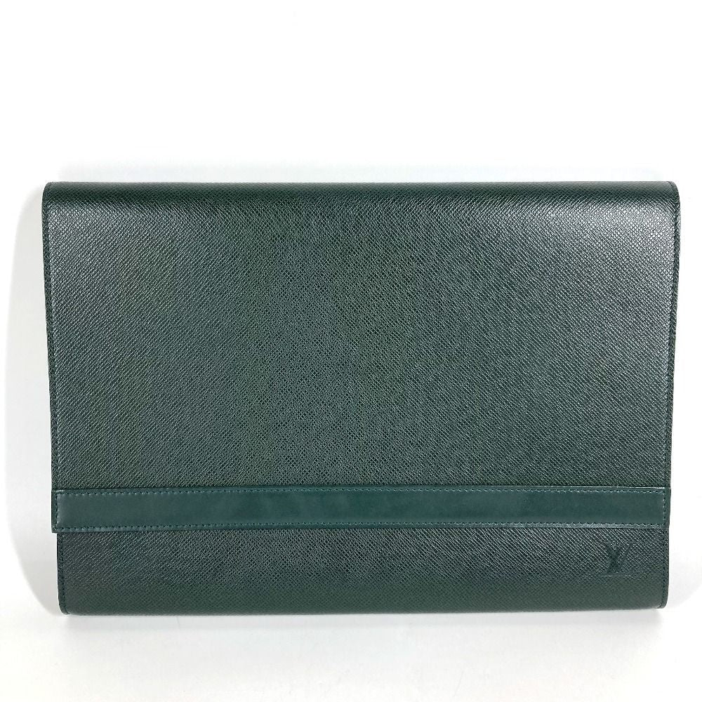 Louis Vuitton Clutch Volga Taiga Leather Epi Sea Green