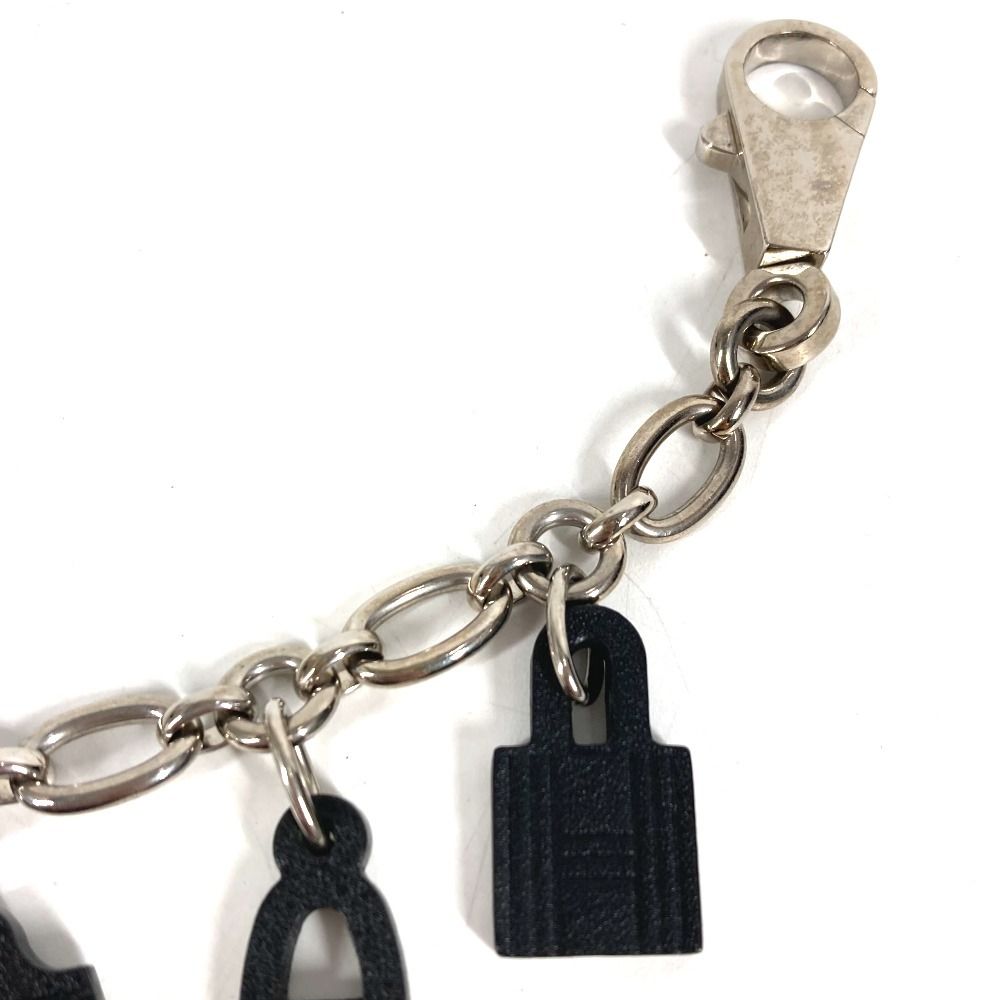 Hermes Key Holder Amulet 5 Leather Black — view 5