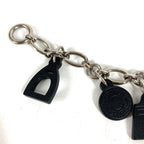 Hermes Key Holder Amulet 5 Leather Black — view 6