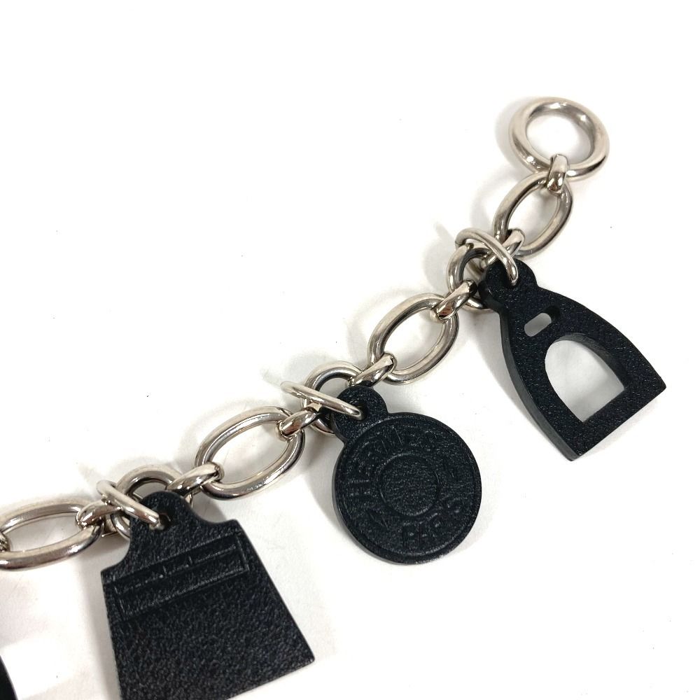 Hermes Key Holder Amulet 5 Leather Black — view 3