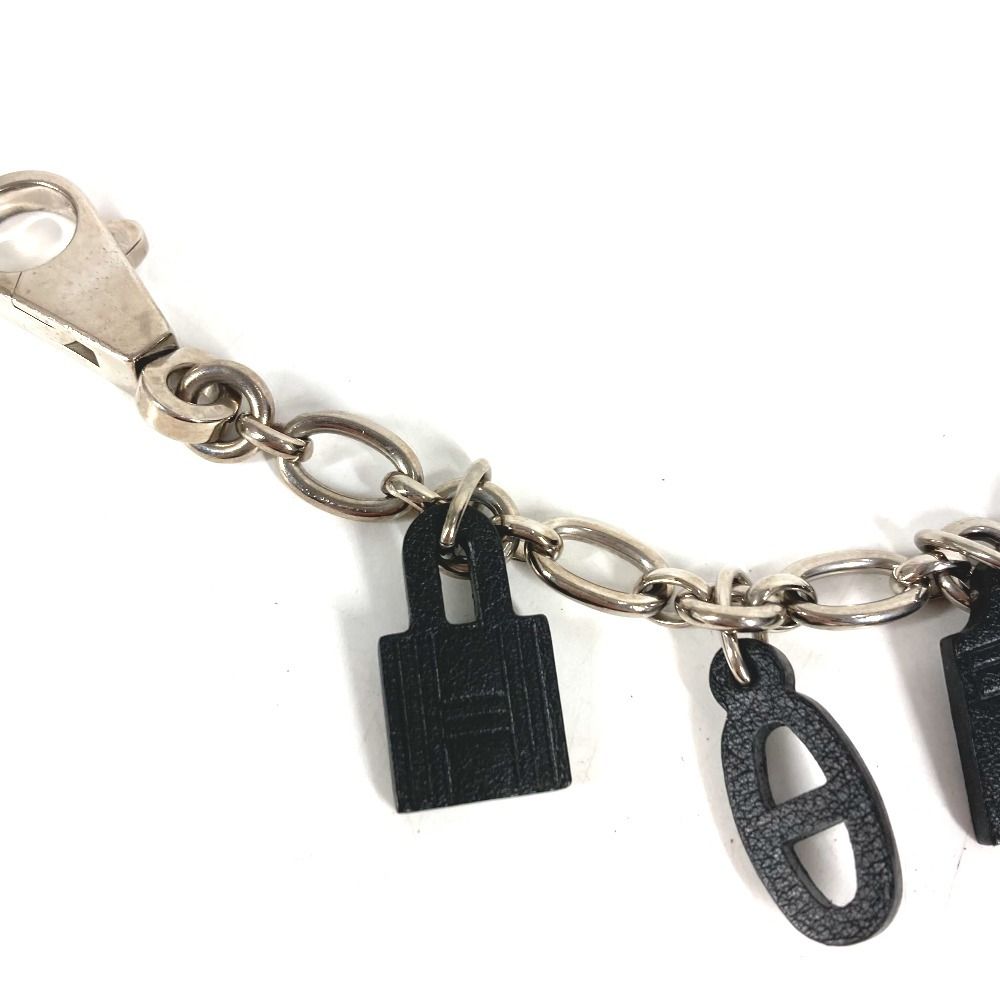Hermes Key Holder Amulet 5 Leather Black — view 2