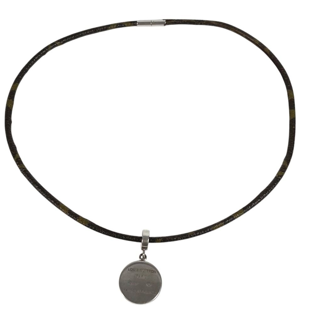 Louis Vuitton Necklace Pendentif Full Monogram Canvas Brown — view 6