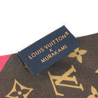 Louis Vuitton Scarf Bandeau BB Silk Brown — view 5