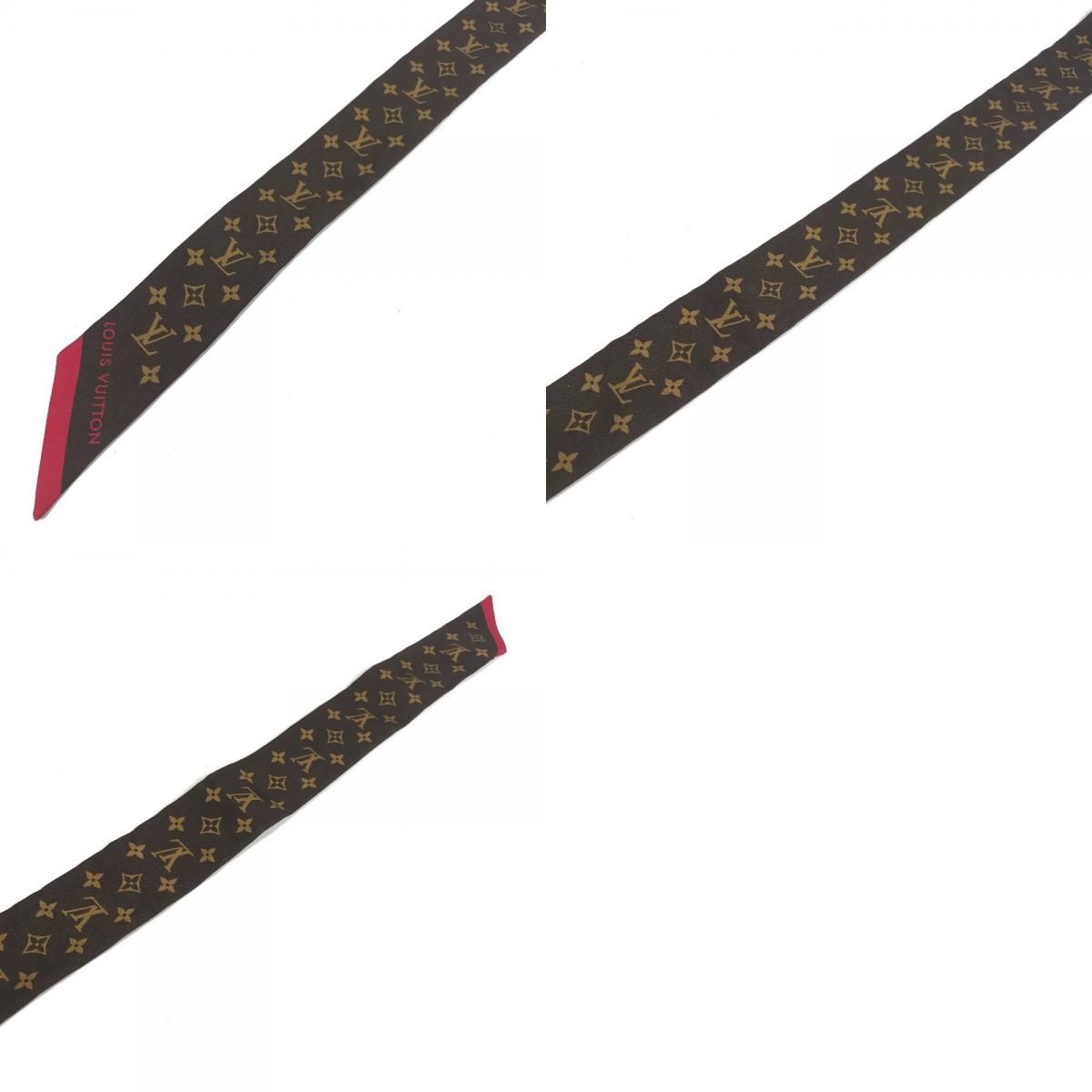Louis Vuitton Scarf Bandeau BB Silk Brown — view 9