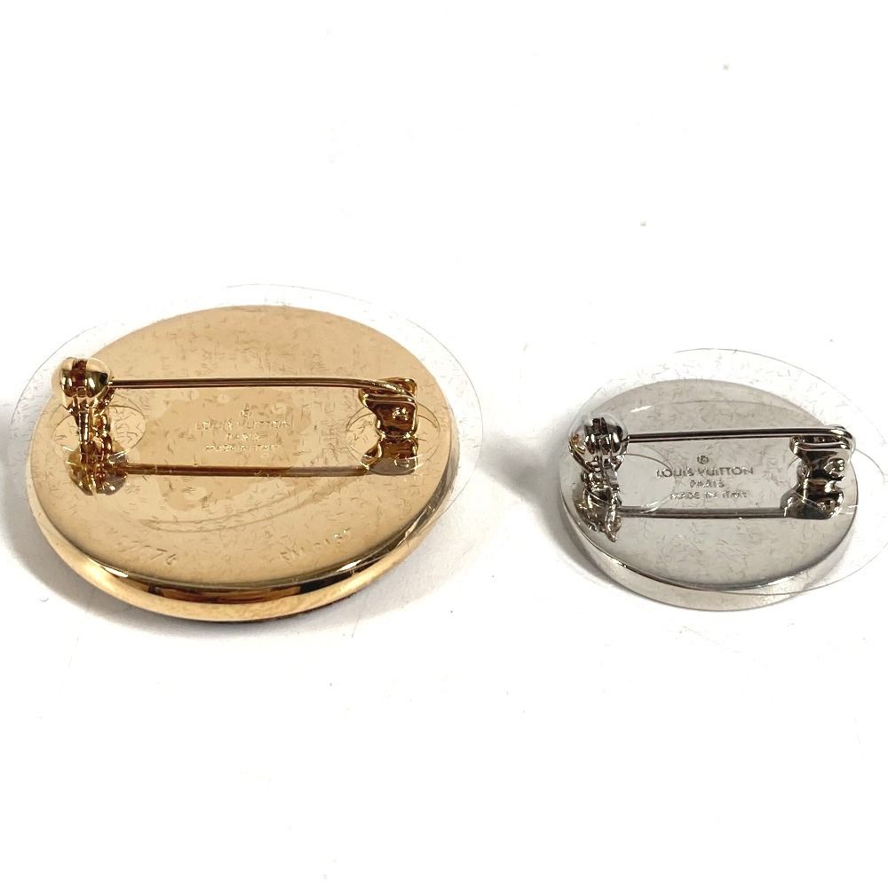 Louis Vuitton Brooch Box Logo 2 Piece Set Pair Monogram Canvas Brown — view 5