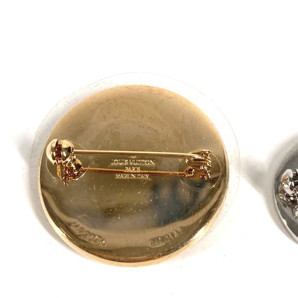 Louis Vuitton Brooch Box Logo 2 Piece Set Pair Monogram Canvas Brown — view 2