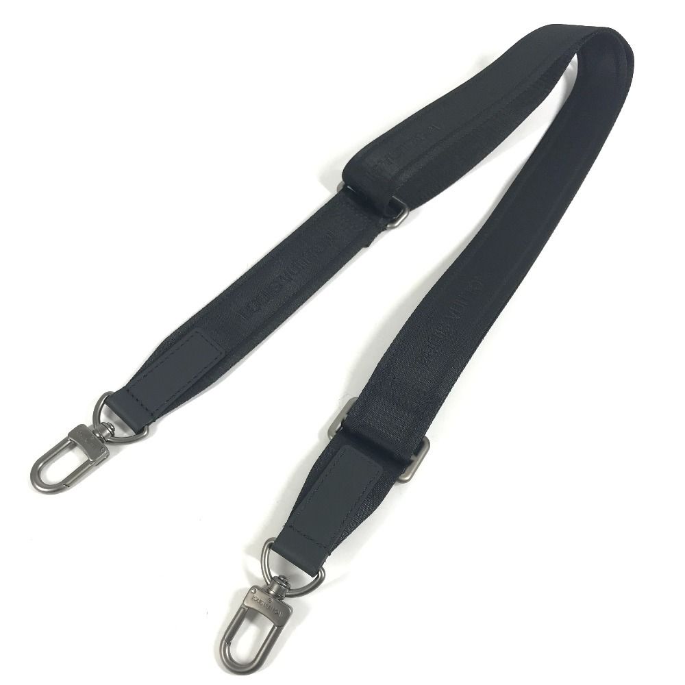 Louis Vuitton Shoulder Strap Logo Canvas Black — view 5