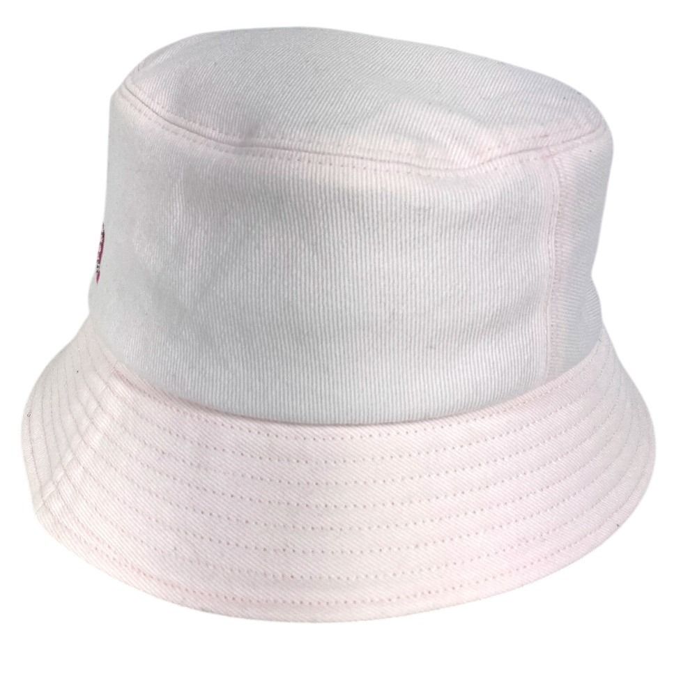 Chanel Hat Logo Rhinestone Sequin Cotton Pink — view 3