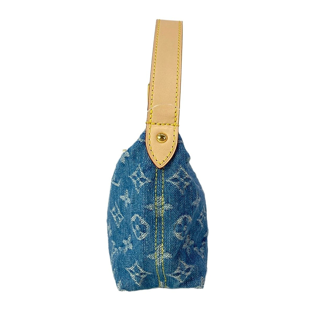 Louis Vuitton Handbag Monogram Denim Pochette Hills Blue — view 2
