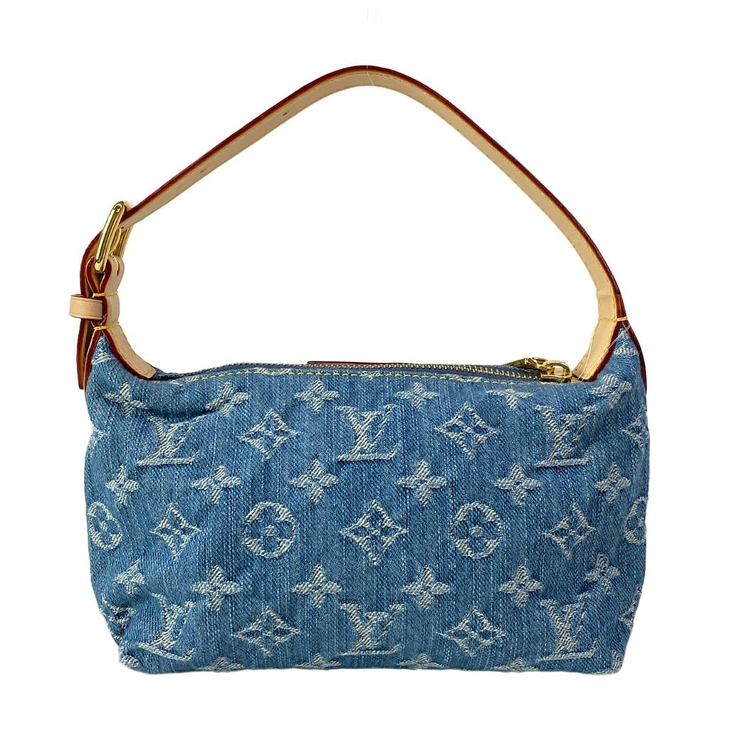 Louis Vuitton Handbag Monogram Denim Pochette Hills Blue — view 3