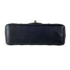 Chanel Shoulder Bag Mini Quilted Black Chain Gold Metal Lambskin — view 5