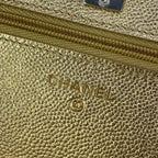 Chanel Wallet Quilted Gold Chain Metal Shoulder — view 6