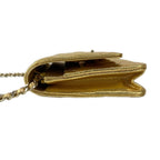 Chanel Wallet Quilted Gold Chain Metal Shoulder — view 9
