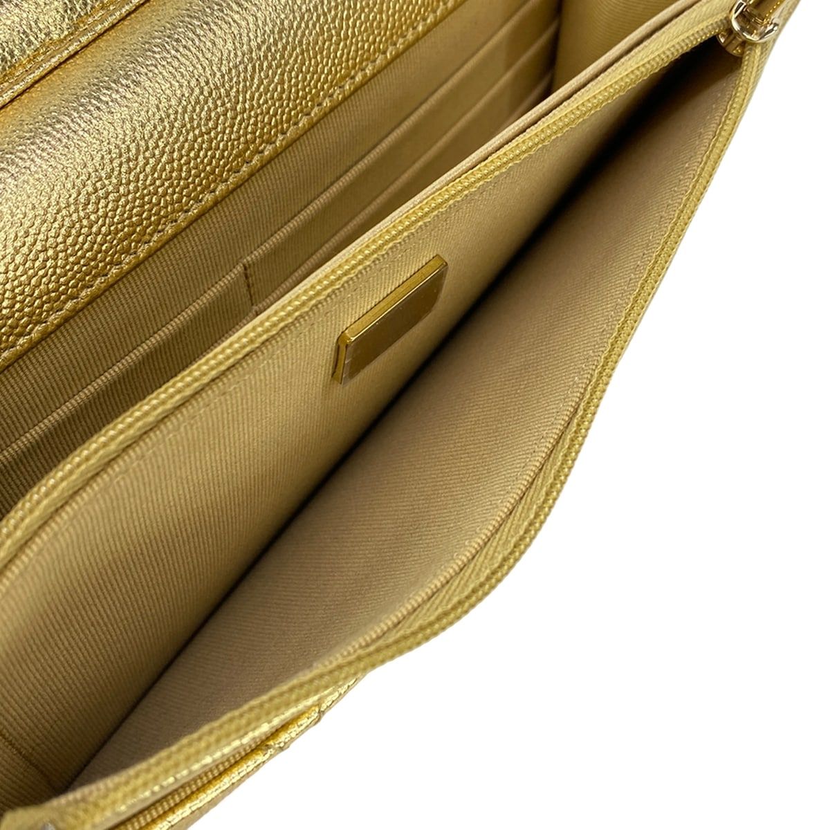 Chanel Wallet Quilted Gold Chain Metal Shoulder — view 5