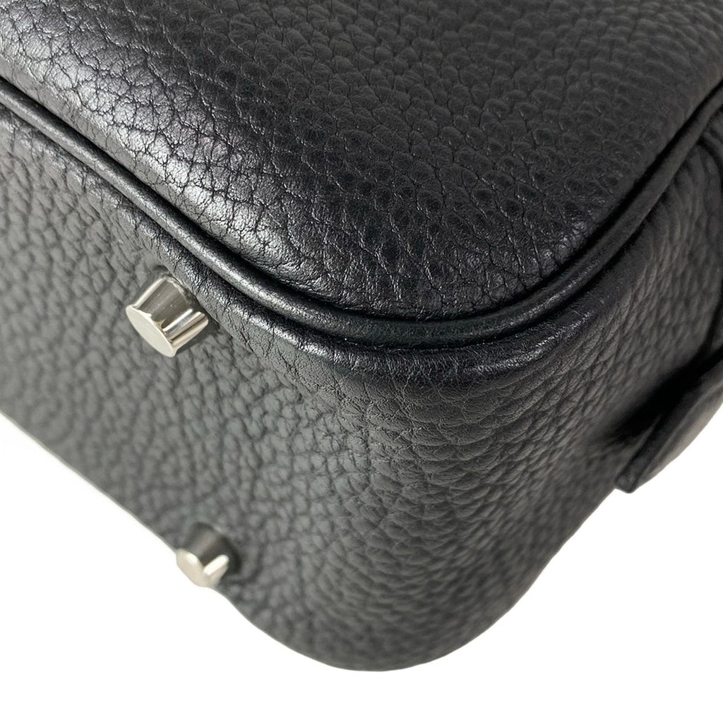 Hermes Handbag Plume 28 Black Silver — view 7