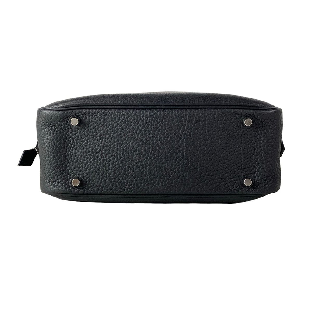Hermes Handbag Plume 28 Black Silver — view 5