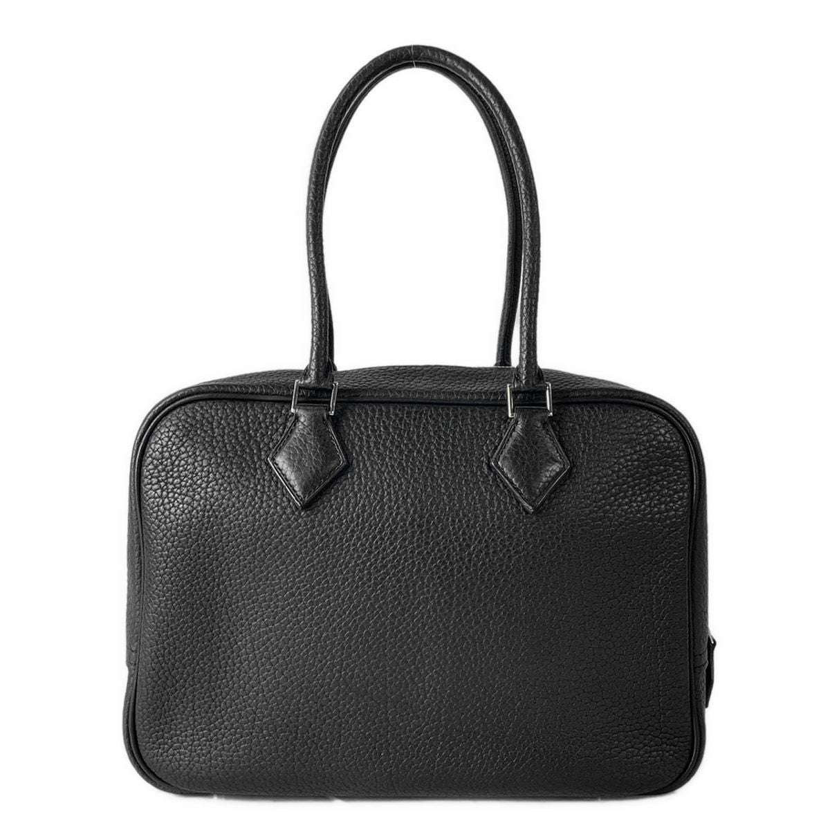 Hermes Handbag Plume 28 Black Silver — view 3