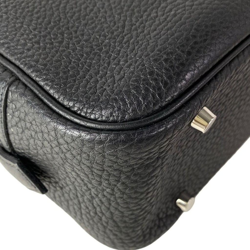 Hermes Handbag Plume 28 Black Silver — view 8