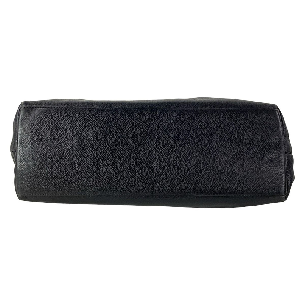 Chanel Tote Black Matt Togo CC Logo — view 5