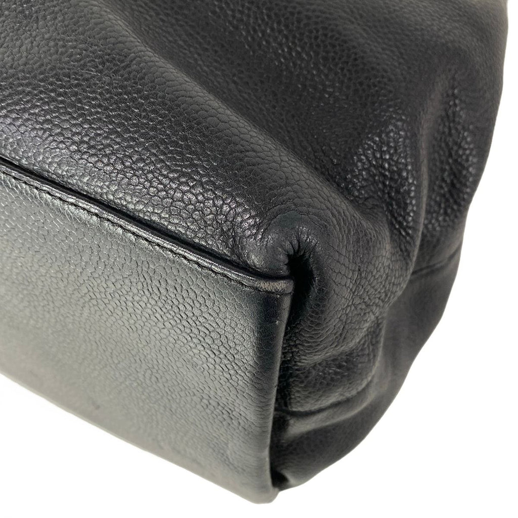 Chanel Tote Black Matt Togo CC Logo — view 7