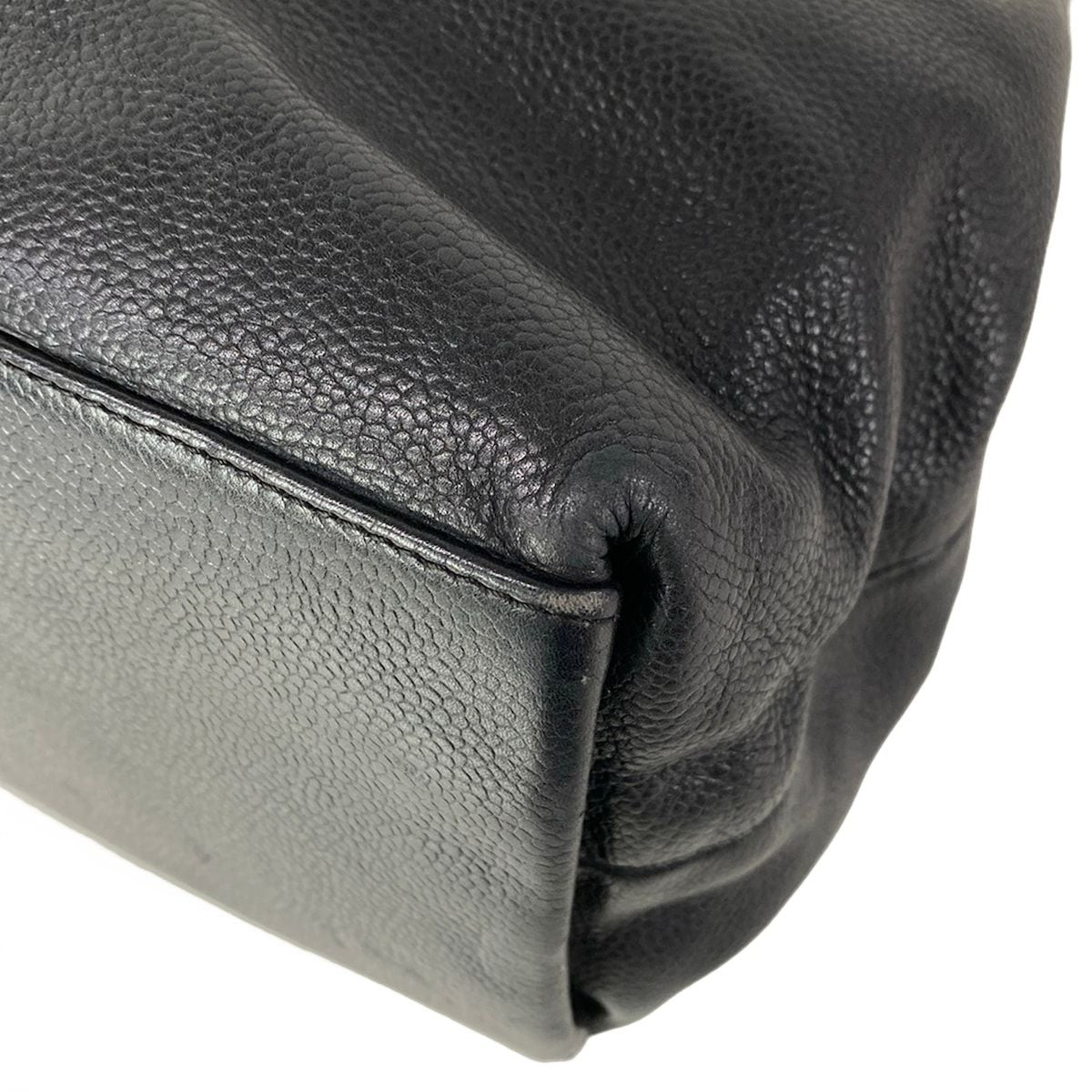 Chanel Tote Black Matt Togo CC Logo — view 7