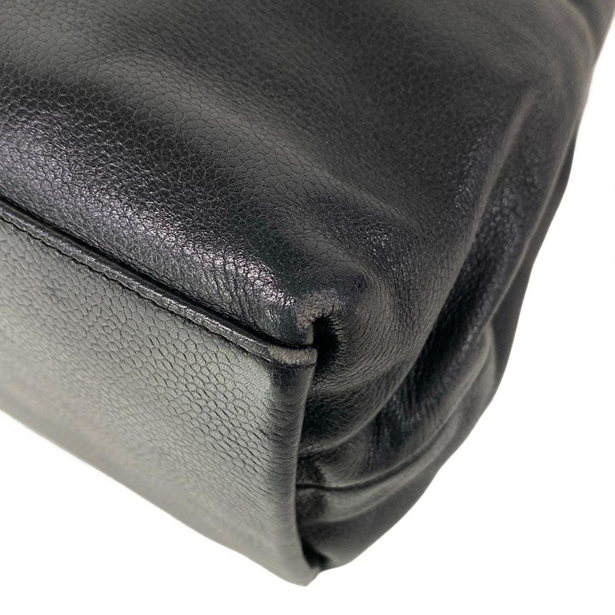 Chanel Tote Black Matt Togo CC Logo — view 9