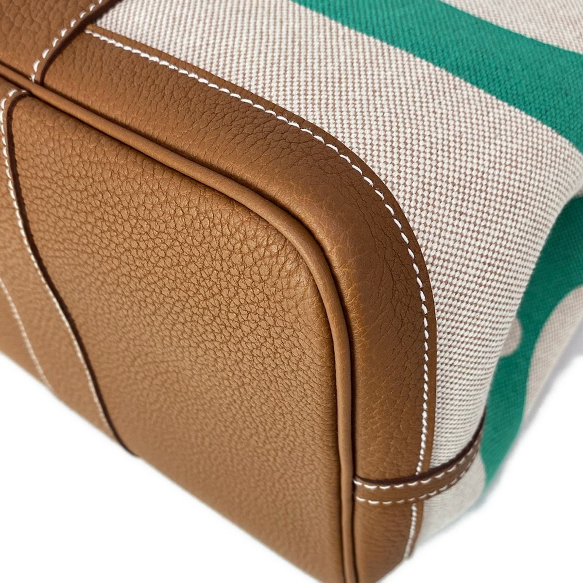 Hermes Tote Garden Party PM Beige Gold Multi Silver Au — view 7