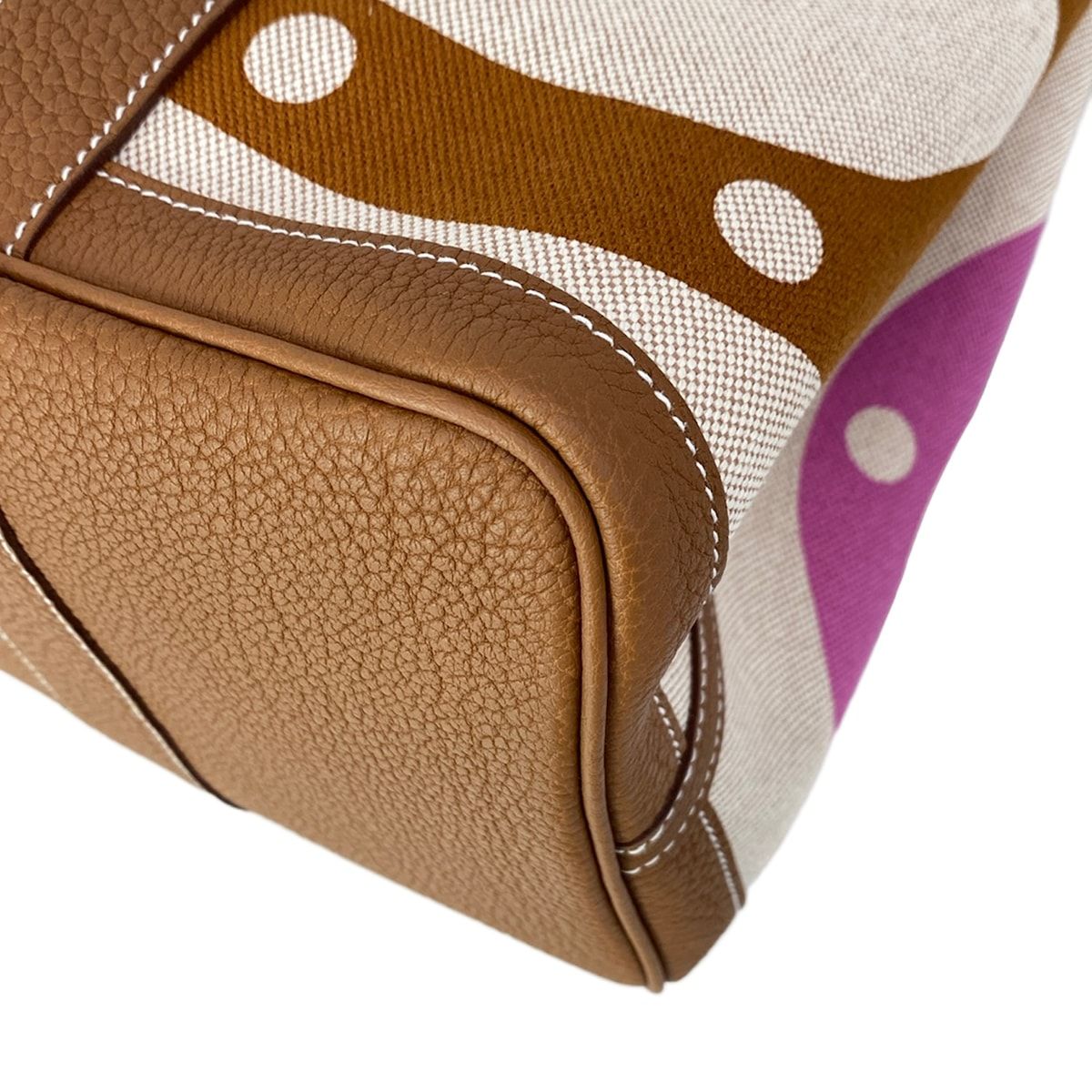 Hermes Tote Garden Party PM Beige Gold Multi Silver Au — view 9