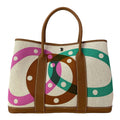 Hermes Tote Garden Party PM Beige Gold Multi Silver Au