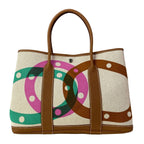 Hermes Tote Garden Party PM Beige Gold Multi Silver Au — view 3