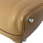 Hermes Handbag Picotin PM Tabac Camel Silver — view 8