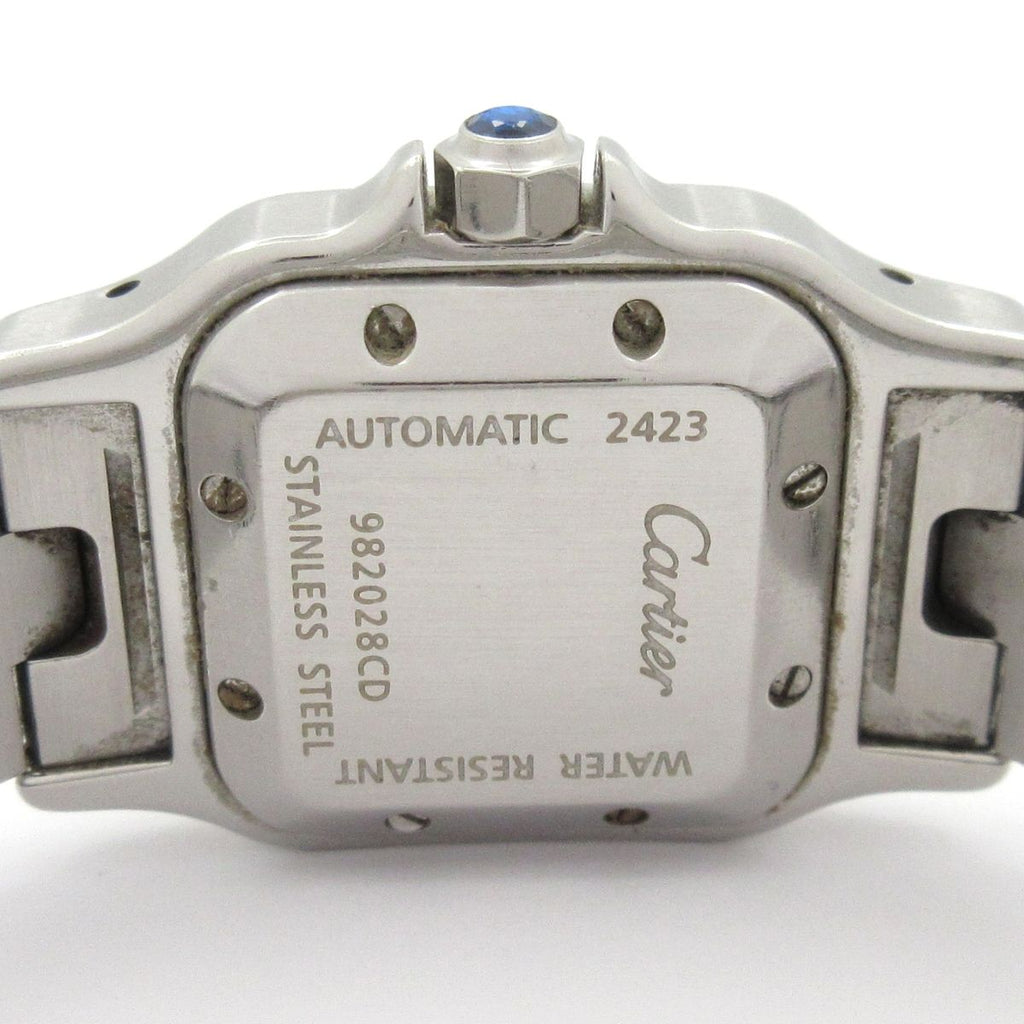 Cartier Watch Santos Galbe SM SS Guilloche Dial Silver — view 3