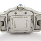 Cartier Watch Santos Galbe SM SS Guilloche Dial Silver — view 3