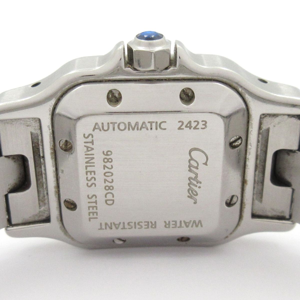 Cartier Watch Santos Galbe SM SS Guilloche Dial Silver — view 3