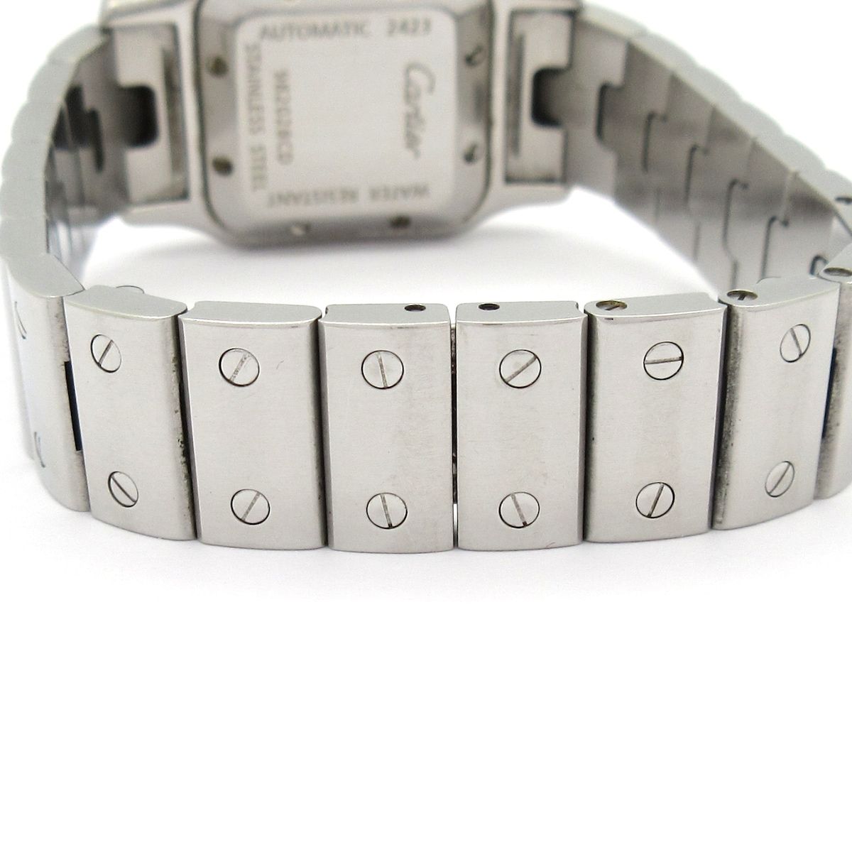 Cartier Watch Santos Galbe SM SS Guilloche Dial Silver — view 6