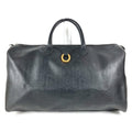 Dior Boston Bag Trotter Logo Leather Black